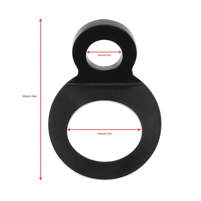 ECSiNG Pack of 4 Universal Lashing Strap Rings Point Lock