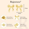 Rajputana Bow Earrings, Gold Silver Bow Stud Earrings for Women,