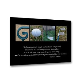 Gift for Golf Lover, Golf Quote, Retirement Gift for golfer, Golf Wall Art, 8x10 print - Unframed