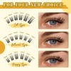 Leefrei Eyelash Cluster 10-18mm Wispy Eyelash Clusters D Curl DIY