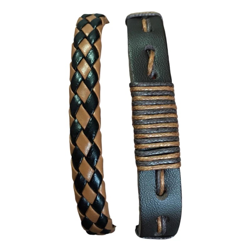 COLIBRI ALEGRE 2 Pulseras De Cuero Para Hombre