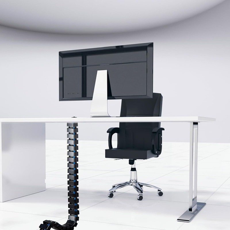 XTDMJ Cuba Slim Cable Management for Height-Adjustable Cable Management for