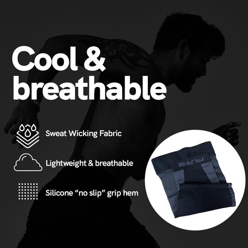 Pure Athlete Full Leg Compression Sleeve - Hamstring, Knee Support