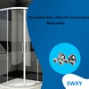 8 Pcs Shower Door Roller 23mm Aluminum Alloy Shower Door