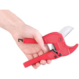 AGT Cutter: Pipe Cutter with Stainless Steel Blade for Plastic Pipes up to Diameter 42 mm (Hose Cutter, Pipe Cutter, Cutting Machine)