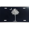 DEEP Engraved Classy SC Palmetto Tree Car Tag Etched Vanity