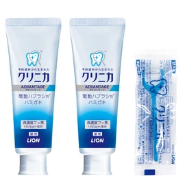 Clinica Advantage Gel Toothpaste, For Electric Toothbrushes, Set of 2 + Floss