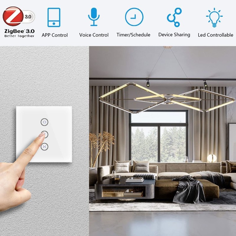 ZigBee Roller Shutter Switch, UseeLink Alexa Roller Shutter Switch, Smart