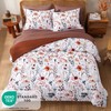 CASAAGUSTO Full Comforter Set, 7 PCS White Floral Comforter Set