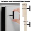 Romeda 12 Pack Black Cabinet Knobs, 2in Single Hole Cabinet