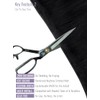 Fshine Genie Extensiones Pelo Natural Cortina Extra Largo 60cm Negro