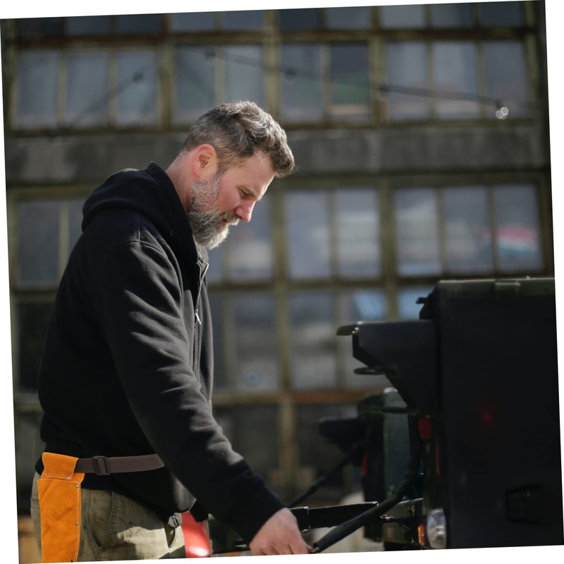 CIYODO Ergonomic Welding Rod Leather Holder Storage Box Tool Bag