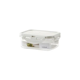 Lock&amp;Lock Antibacterial Bisfree Stackable Rectangular 350ml Light Gray (LBF806) / 락앤락  항균 비스프리 스테커블 직사각 350ml 라이트 그레이 (LBF806)