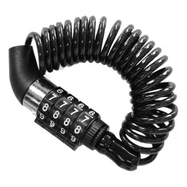 Candado Para Casco De Moto O Bici Con Combinación 4 Dígitos Negro