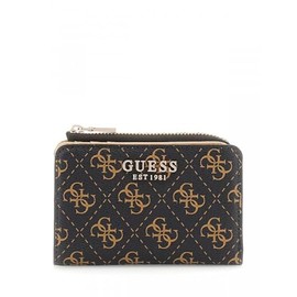 GUESS Laurel SLG Zip Around Wallet Brown Logo, Brown logo