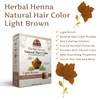 OKAY Pure Naturals Herbal Henna Color Light Brown, 56.7 Grams,