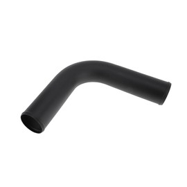 HEROFFIX 2.8" OD 90 Degree Bend 6064 Aluminum Alloy Tube Intercooler Pipe Surface Blasting Air Intake Connection Hose W/Double Bead Roll 11.8" Length Black