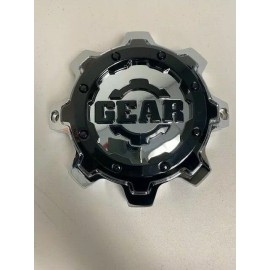 Gear Alloy C-741-2  GEAR-741-2 Chrome and Black Wheel Center Cap