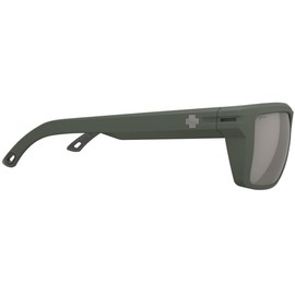 Spy Overhaul XL Sunglasses Matte Olive with Happy Bronze Pewter Mirror 60mm