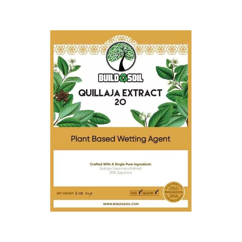BuildASoil Quillaja Saponaria Extract Powder 20 2 oz aka Q20