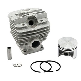 Farmertec 48mm Cylinder Piston Kit Compatible with Stihl 034 036 MS360 MS340 Chainsaw 1125 020 1215 with Pin Ring Circlip WT Decom Port