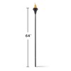 TIKI Island King 65" Metal Outdoor Torch – Weather-Resistant, Decorative