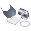 PINNACLE Deflect-0 SK5WF Supurr-Flex Dryer Vent Kit - 4" x