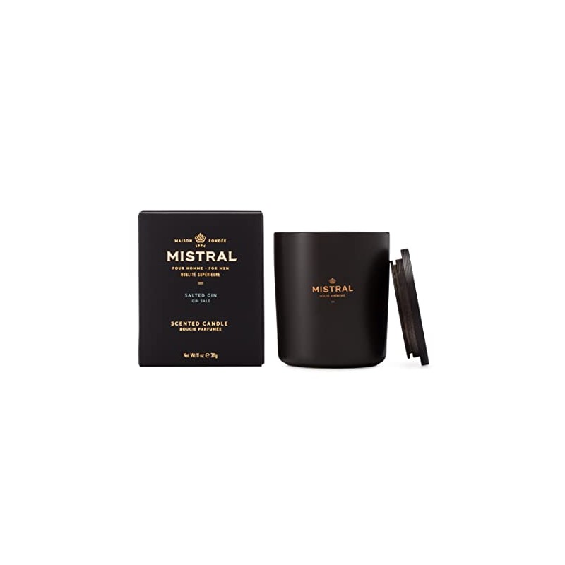 Mistral Men's Scented Candle Soy Salted Gin