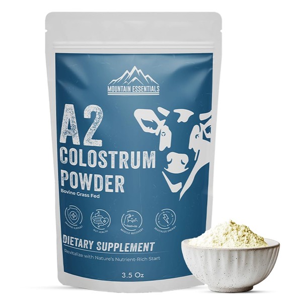 MOUNTAIN ESSENTIALS A2 Colostrum Powder 3.5 Oz Bovine Grass Fed