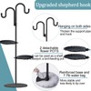 Upgraded 74" Shepherd's Hook Stand plant，Bird Feeder，Wind Chime Hanger Stand,