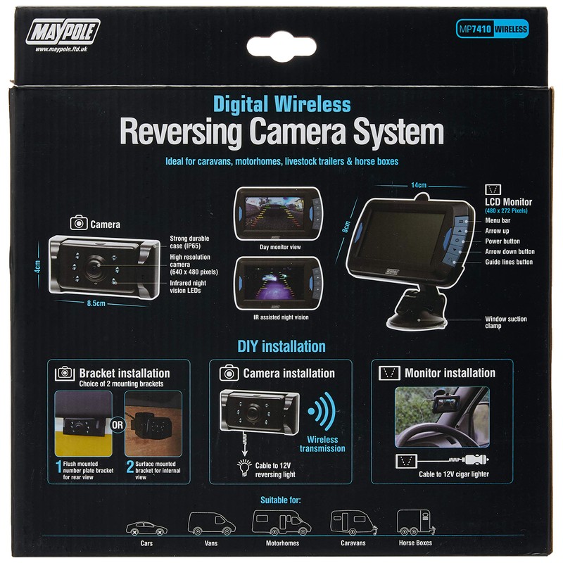 Maypole MP7410 Wireless Digital Reversing Camera KIT
