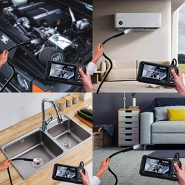 Borescope, Endoscope Camera with Light, 1080P HD Inspection Camera, IP67 Waterproof Camera, 5 M Flexible Endoscope, Gadgets