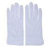 White Stitched Cotton Gloves Parade Gloves with Snap Closure, 2