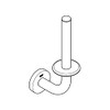GROHE Start 41186000 Spare Paper Holder (Material: Metal, Wall Mounted,