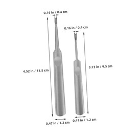 LALAFINA 4pcs Leather Edge Skiving Beveler Tool Craft DIY Tool for Efficient Trimming and Grooving Multipurpose Leathercraft Edge Skiving