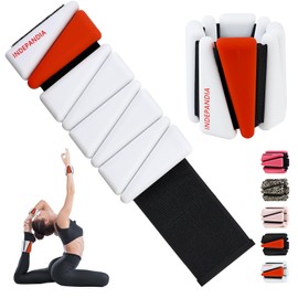INDEPANDIA Wrist Ankle Weights Set of 2 (2lb Each) – Adjustable Wearable Arm Weights for Women Men, Perfect for Home Gym, Yoga, Dance, Jogging, Barre, Exercise White&Red