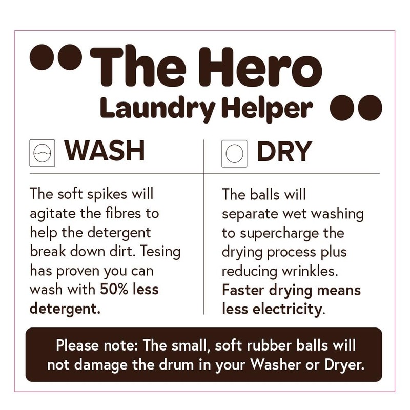 White Magic - Eco Basics Laundry & Dryer Balls 8Pk