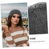 WOONEKY Elegant Winter Cap Cozy Knitted Beanies for Women Acrylic
