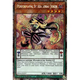 Performapal Skullcrobat Joker (Platinum Secret Rare) - RA04-EN257 - Platinum Secret Rare - 1st Edition
