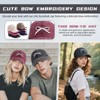 Gvatasz Bow Baseball Cap Low Profile Dad Hat Adjustable Trucker
