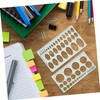 STOBOK 2pcs Geometric Ruler Ellipse Template Circle Stencil Stencils for