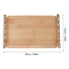 Bamboo Serving Tray with 2 Handle Eco Friendly Multipurpose Rectangular