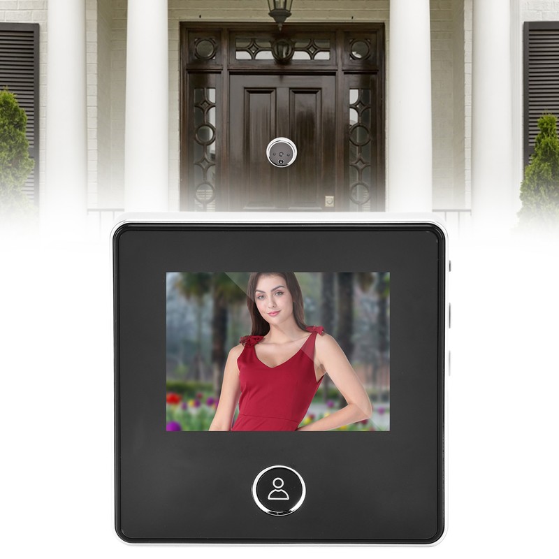 2.8in 0.3MP Digital Door Peephole Viewer Doorbell Camera 90° Wide