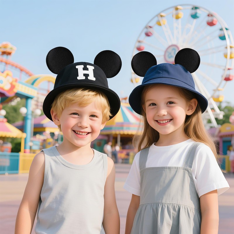 Magnetic Mouse Ears for Hats, Removable Magnet Minni Ear for