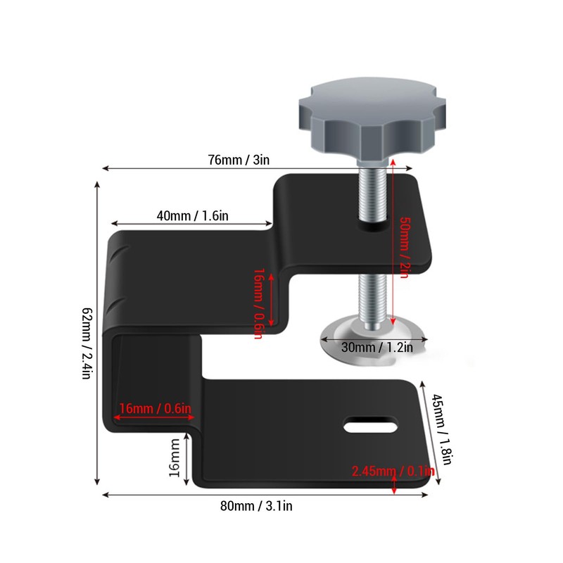 Drawer Front Installation Clamp, 4Pcs Drawer Panel Installation Clamps 2.45MM