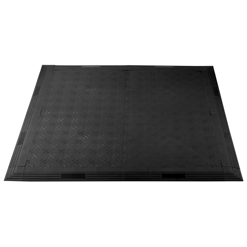 ISL Garage Tile Corner Parts, Black, Set of 4, Commercial