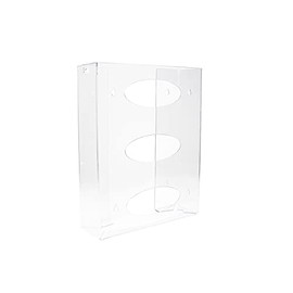 TrippNT 51145 Triple Two Faced Glove Box Holder, 11-Inch W X 15-Inch H X 4-Inch D, Clear