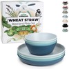 Grow Forward Premium Wheat Straw Plates and Bowls Sets -