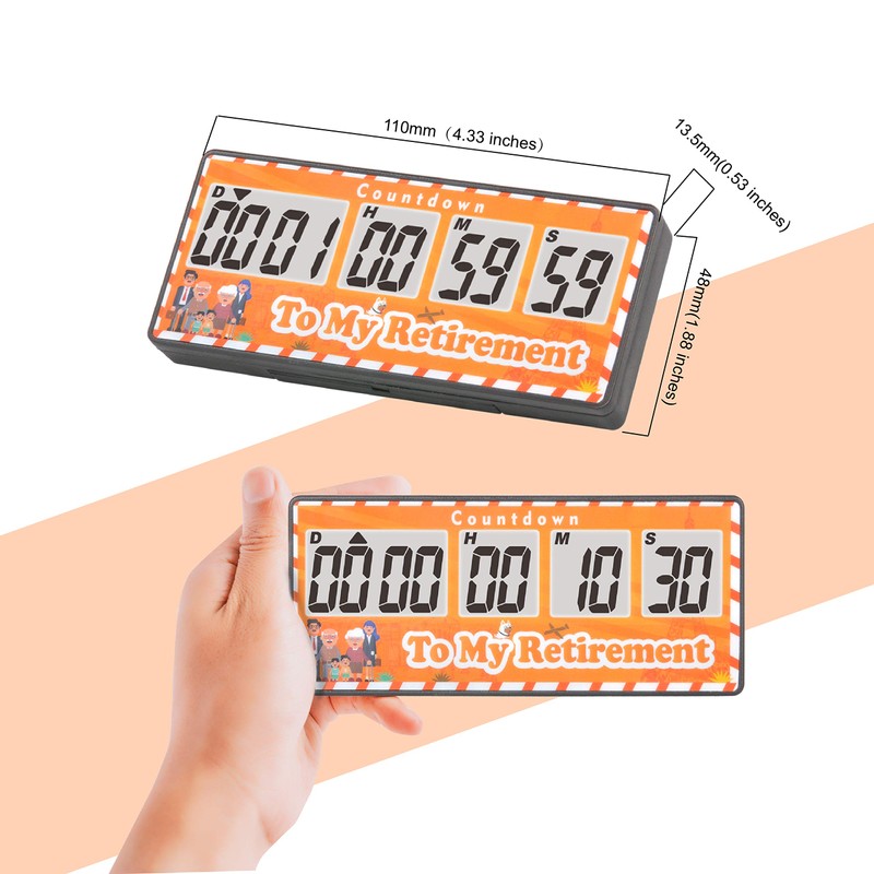 HonorMeet Digital Countdown Days Timer,10 Digits Large LED Countdown &