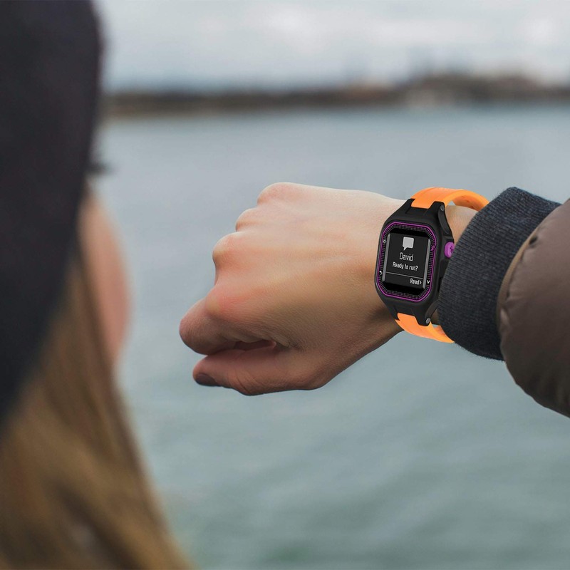 GVFM Bands Compatible with Garmin Forerunner 25, Soft Silicone Replacement